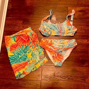 Kenny Flowers Swim Suit & Wrap